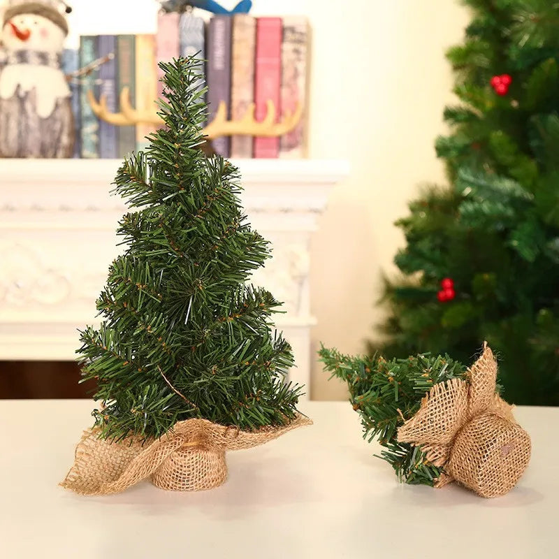 Mini Christmas Tree 20/30/40cm – Desktop Xmas Trees for Home Decor, Kids DIY Handicraft & New Year Gift