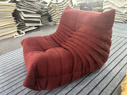 Caterpillar Single Sofa Chair – Cozy Tatami Lounge Chair for Living Room, Bedroom, Balcony, Reading, and Leisure