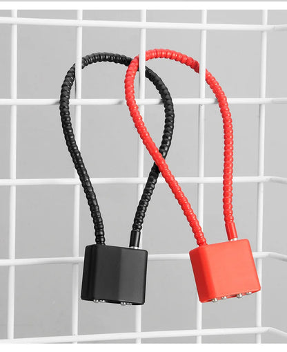 Safety Anti-Theft Hardened Steel Cable Lock – 20/28/38cm Portable Padlock for Guns, Lockers & Outdoor Security