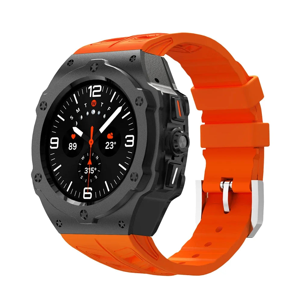 Luxury Carbon Case & Rubber Strap Kit – Samsung Galaxy Watch Ultra 47mm Accessories