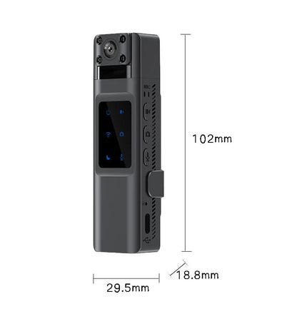 JOZUZE Mini Portable Body Camera – 1080P Wearable Police, Sport, and Business Conference Video Recorder