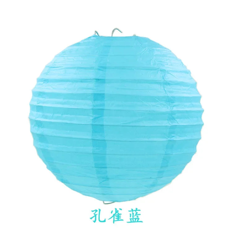 Round Paper Lanterns for Birthday Wedding Party Decor, DIY Hanging Lampion Balls, 4/6/8/10/12/14/16 Inch Craft Supplies