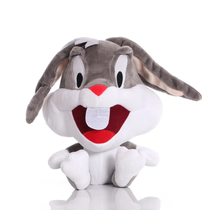 6 Piece Cartoon Character Plush Toy Set - Bugs Bunny, Daffy Duck, Tweety, Cyclone Dog and Bunny Rabbit Stuffed Dolls for Children’s Gifts