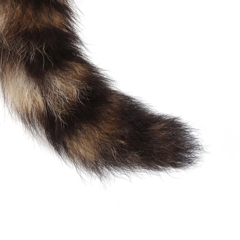 Raccoon Tail Keychain — Creative Coat Tail Key Ring Chain, Unique Gift for Men