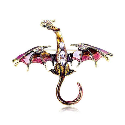 Fly Dragon Enamel Lapel Pins - Brooch for Jeans, Backpacks | Jewelry Clothing Badges | Wedding Gift & DIY Decor for Men
