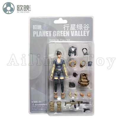 Ou Ying Studio 1/18 Planet Green Valley PGV 3.75" EFSA Female Action Figure — Anime Model Collectible
