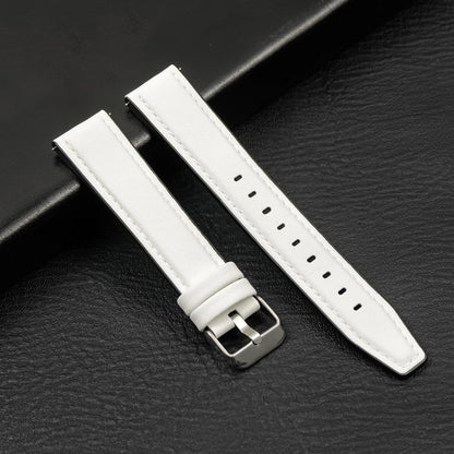 Leather Watch Strap 20mm/22mm - Vintage Replacement Band for Samsung Galaxy Watch 7/6/5/4 and Xiaomi Redmi Watch 3 Lite/Active