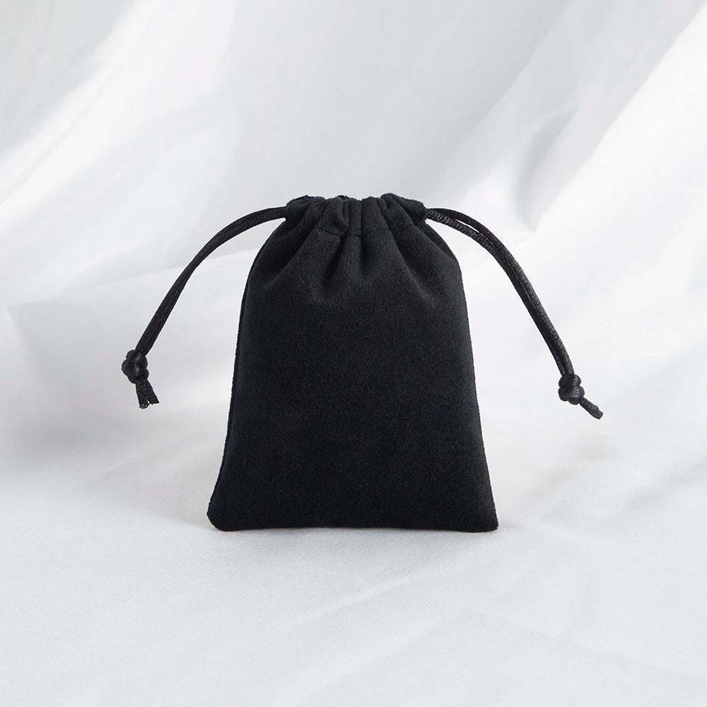 100-Pack Velvet Drawstring Jewelry Pouches - Personalized Logo Gift Bags for Wedding Favors, Candy & Makeup Packaging