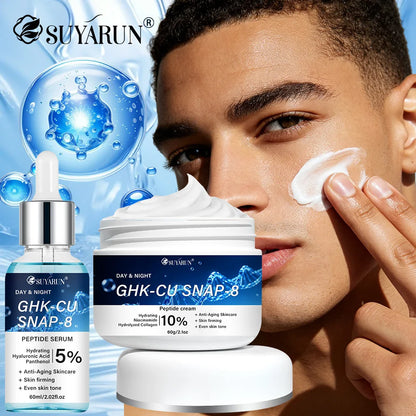 SUYARUN GHK-Cu SNAP-8 Cream & Serum - Anti-Aging Facial Moisturizer for Firming & Hydrating All Skin Types