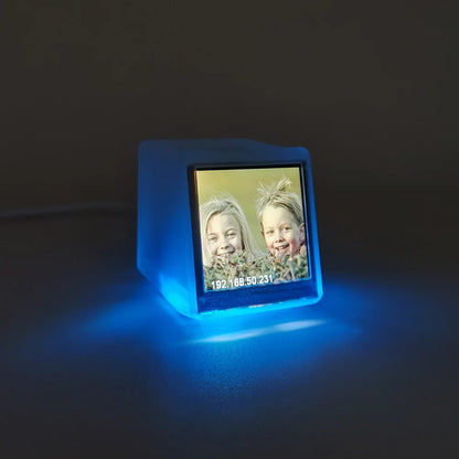 Bitcoin Price Tracker Nixie Tube Alarm Clock with RGB Lights, WiFi Weather Station, DIY Album & GIF Display