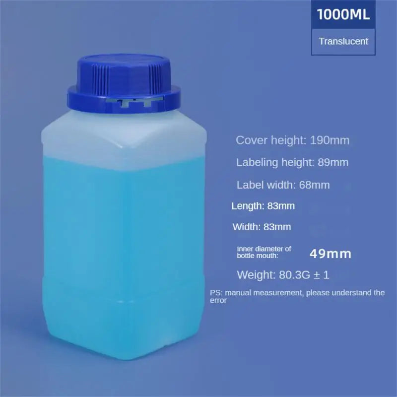 Empty Plastic Bottles 250ML/500ML/1L — HDPE Liquid, Cosmetic, Food & Chemical Storage Containers