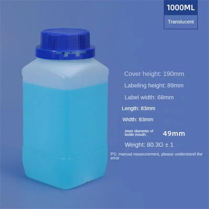 Empty Plastic Bottles 250ML/500ML/1L — HDPE Liquid, Cosmetic, Food & Chemical Storage Containers