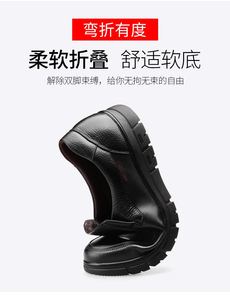 Genuine Leather Handmade Men's Shoes – Casual Loafers, Breathable Slip-On Walking Sneakers for Outdoor Wear