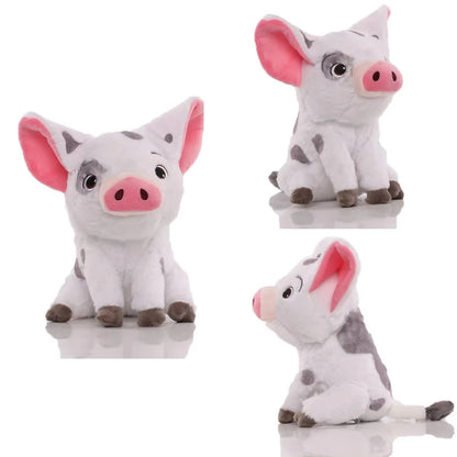 Kawaii Moana Plush Toy Set - Cute Pig & Rooster Stuffed Animals for Kids Birthday Gift and Home Decor