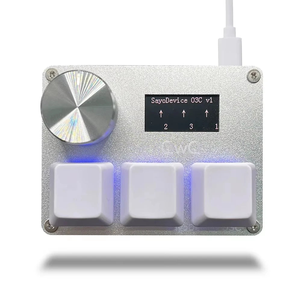 SayoDevice Rapid Trigger RGB Magnetic Switch Keyboard with Volume Knob – Gaming Macropad for O3C, DJMAX, SDVX & Productivity Shortcuts