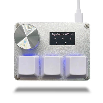 SayoDevice Rapid Trigger RGB Magnetic Switch Keyboard with Volume Knob – Gaming Macropad for O3C, DJMAX, SDVX & Productivity Shortcuts