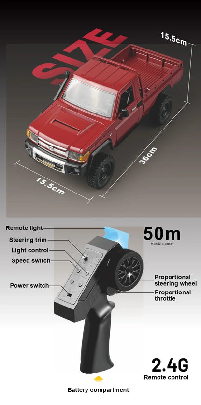 MN82 Pro RC Off-Road Vehicle — 1:12 Scale 4WD Climbing Car for Toyota LC79 Simulation