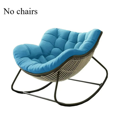 Lazy Rocking Chair Cushion - Soft Single Seat Sofa Pad for Indoor Outdoor Balcony & Hanging Basket Comfort