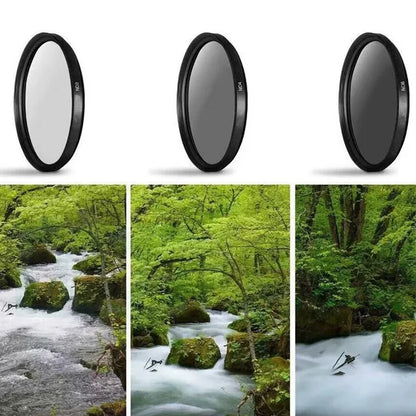Lightdow 3 in 1 Lens Filter Kit - ND2, ND4, ND8 Filters, 49mm-82mm Sizes for Nikon, Sony, Pentax, Canon Cameras