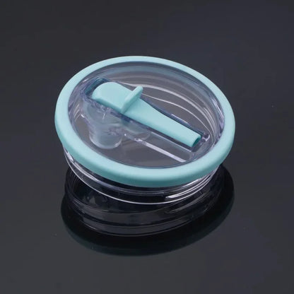 Spill-Proof 40oz Cup Lid for Stanley – Eco-Friendly Replacement with Spiral Straw Cover Accessory