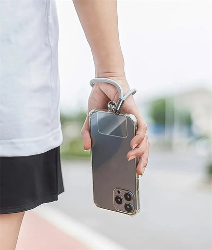 Transparent Phone Anti-Lost Lanyard Card – 1/3/5/10PCS TPU Universal Tether Tab with Loop Hole, Strap Patch & Cord Clip Gasket