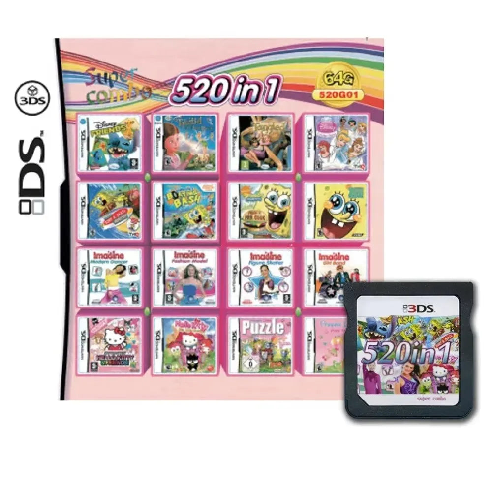 4300-in-1 Multi Game R4 Cartridge Card – High Capacity Video Game Compilation for DS, NDS, 3DS & NDSL Handheld Console Player Card