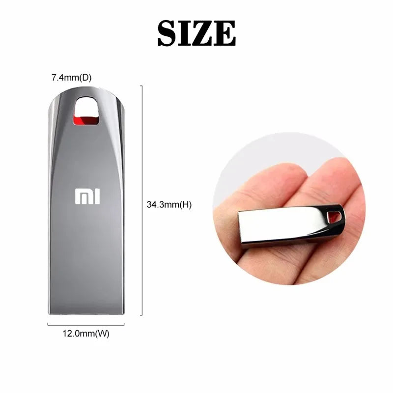 Xiaomi 2TB USB 3.2 Flash Drive — Ultra-Fast Portable Storage, High-Speed Data Transfer, 1TB+ Large Capacity Durable U Disk
