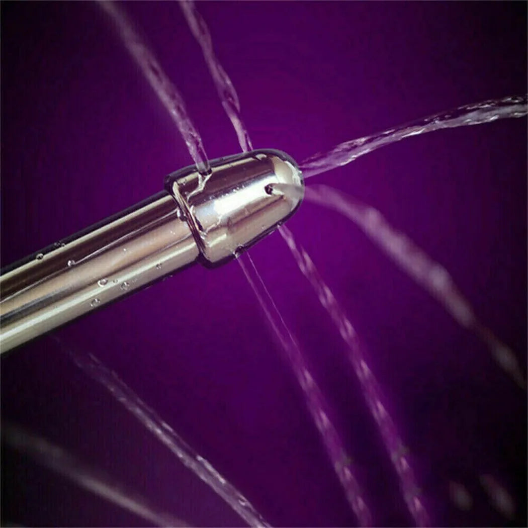 Anal Douche Enema Set – Aluminum Shower with 3 Nozzle Options for Complete Cleansing