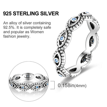 925 Sterling Silver Ring – Infinite Love Star & Moon Design for Women, Wedding Jewelry Gift
