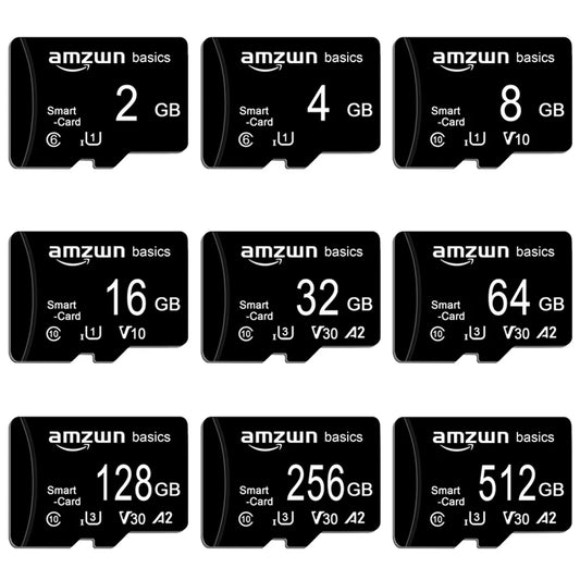 High-Speed Micro SD Memory Card — 2GB/4GB/8GB/16GB/32GB/64GB/128GB/256GB TF Card for Phone, Camera & Monitoring