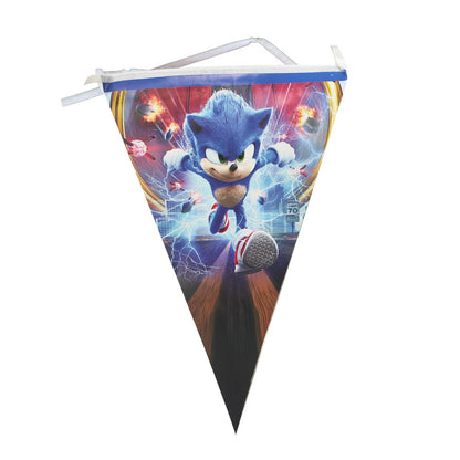 Sonic Birthday Party Decoration Set – Hedgehog Theme Tableware & Supplies with Plates, Cups, Napkins, Tablecloth & Party Accessories for Kids Party Gifts