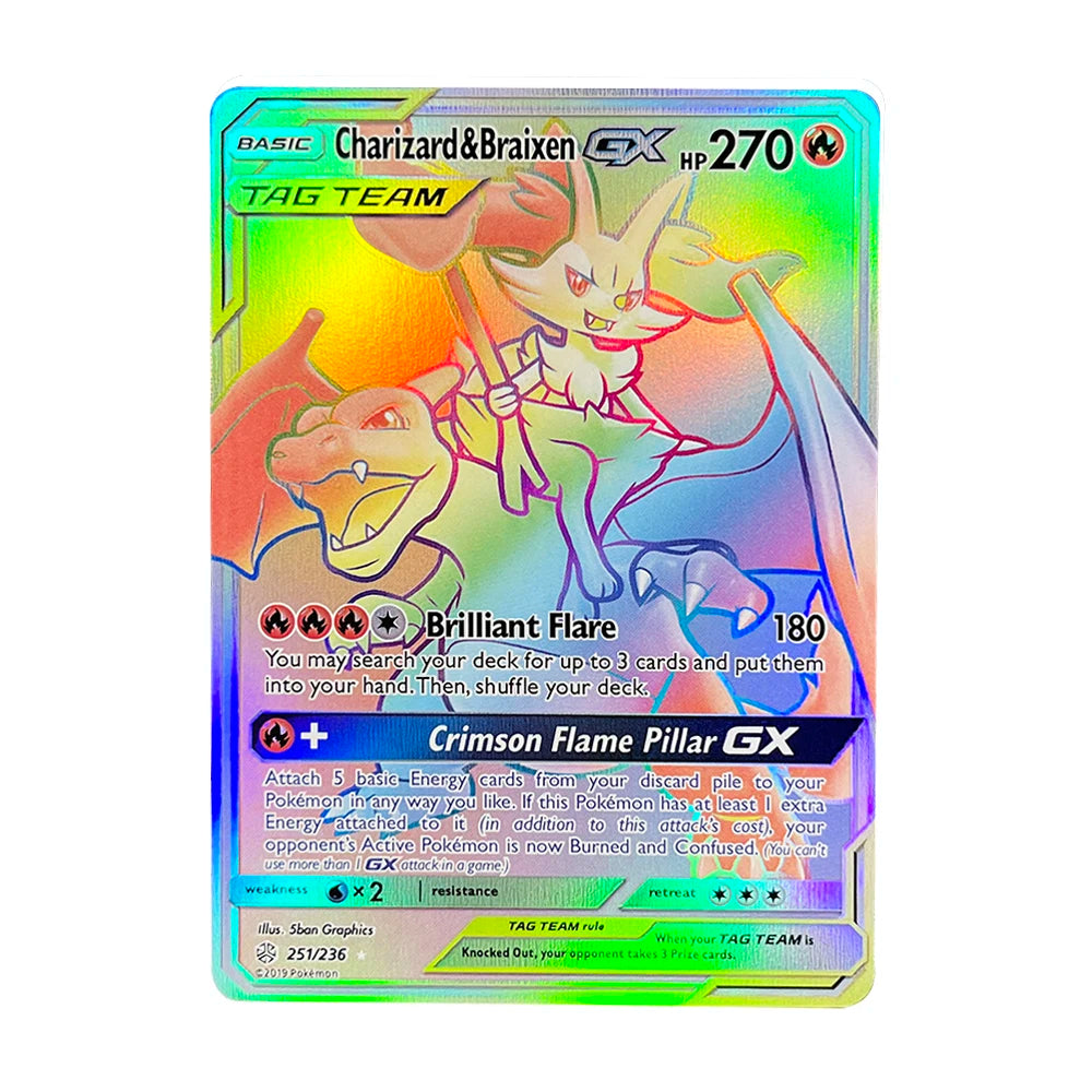 PKM Holographic Trading Cards – Charizard EX, GX, Rainbow Blastoise VMAX, Darkrai VSTAR for Collectors, Battles & Gifts