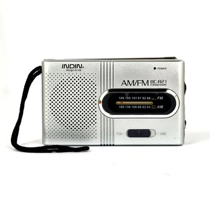 BC-R21/961/962 Mini Portable AM/FM Radio — Battery Operated with Best Reception, Long-Lasting Sound for Running, Walking & Home
