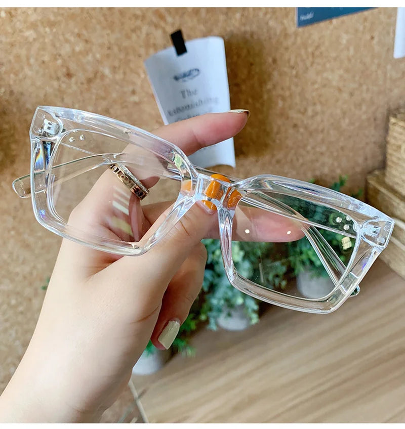 KLASSNUM Oversized Square Reading Glasses for Women – Fashion Magnifying Eyeglasses +1.0 to +3.5 Diopters