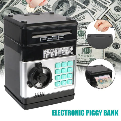 Electronic Piggy Bank with Automatic Mini Safe, Password Lock, and Coin Counter – The Ultimate Child's Gift!