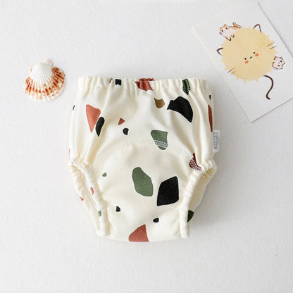 Baby Training Pants – Washable Cotton Diaper Underwear with Cute Patterns, Breathable Summer Learning Trousers