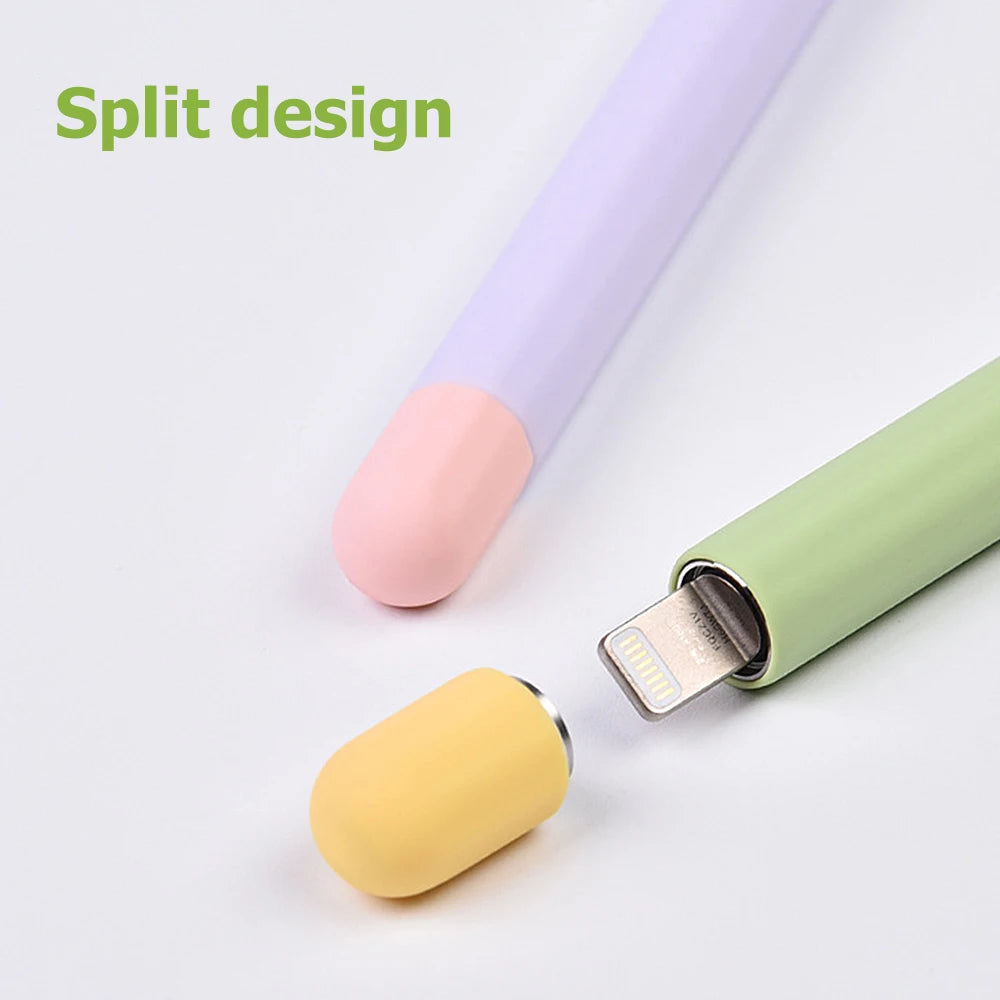 Soft Silicone Pen Holder for Apple Pencil – Protective Cover for 1st and 2nd Generation Stylus Pen Accessories