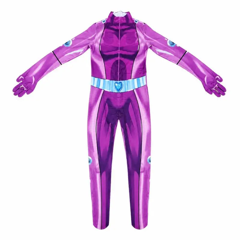 Totally Spies Cosplay Bodysuit - 3D Print Samantha, Clover & Alex Zentai Jumpsuit for Adult Women Halloween Costume