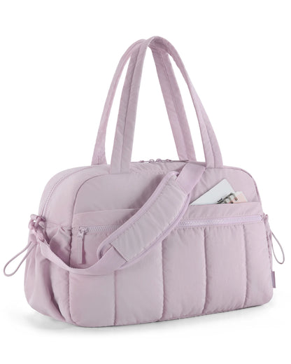 BAGSMART Travel Duffel Gym Bag for Women – Waterproof Carry-On Weekender with Wet Pocket & Cabin Luggage