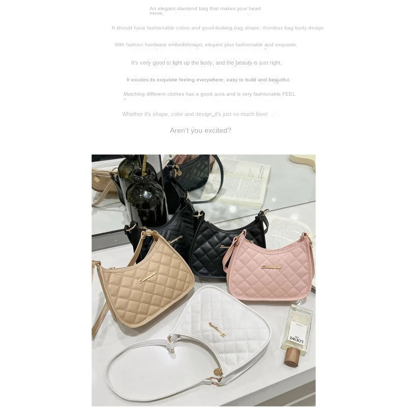 Embroidered Armpit Handbag – New Radis Women's Fashion Versatile Shoulder Bag