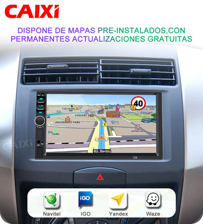CAIXI 2Din Android 14 Car Radio — Universal CarPlay GPS Multimedia Autoradio for Toyota, Nissan, Jeep, Hyundai, Kia, Chevrolet, VW & Fiat