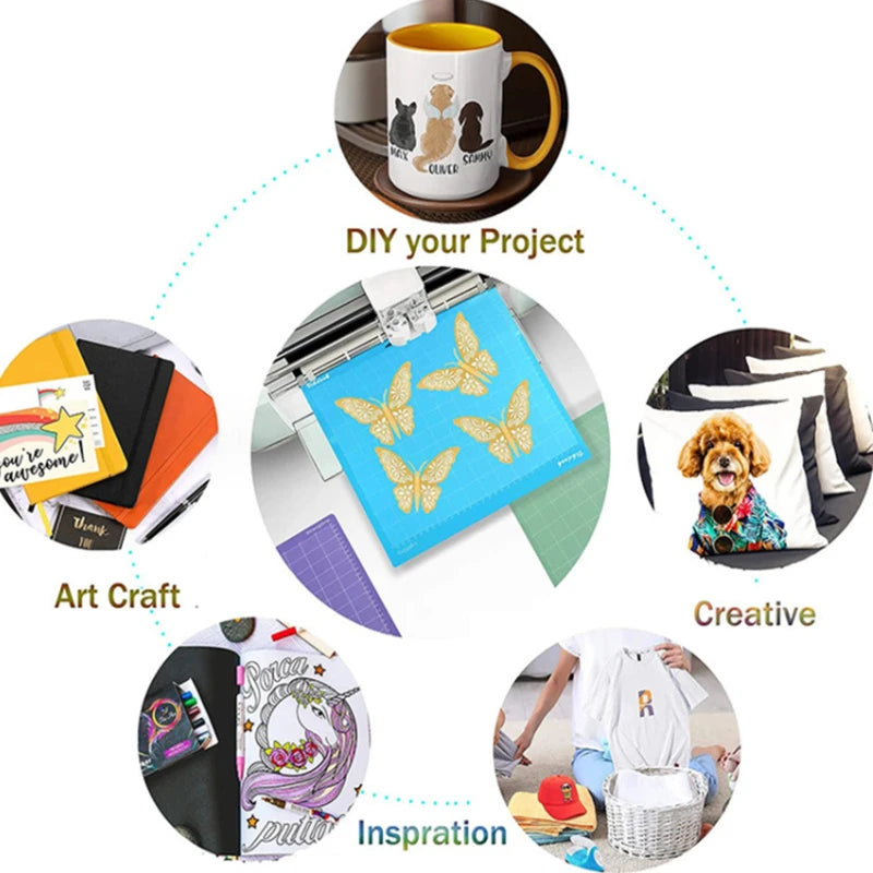 1/3pcs Portable Replacement Cutting Mats for Cricut – Adhesive PVC Mats for Crafts, Sewing and All Arts