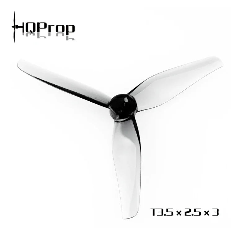 HQProp T3.5X2.5X3 3525 Propellers - 3-Blade CW/CCW Drone Props, 1.5mm Shaft, 8 Pairs (16 Pieces)