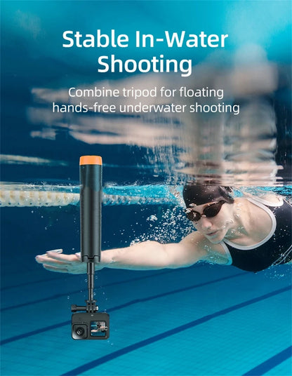 BSLIUFANG Underwater Buoyancy Pole Selfie Stick Tripod — Extendable Mount for GoPro, Insta360, DJI Osmo, and Sports Cameras