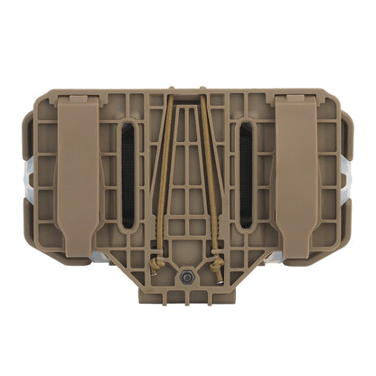Military MOLLE Folding Navigation Board - Tactical Chest Bag with Mobile Phone Holder, Map Case, and Admin Panel for Outdoor Sports and Airsoft Gear