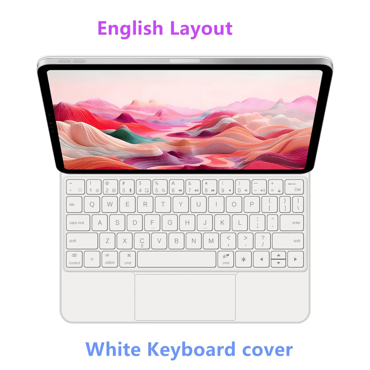 Magic Keyboard Case for iPad Air & Pro — 12.9/13-inch Smart Folio, Multi-Touch Magnetic Backlit Wireless Keyboard