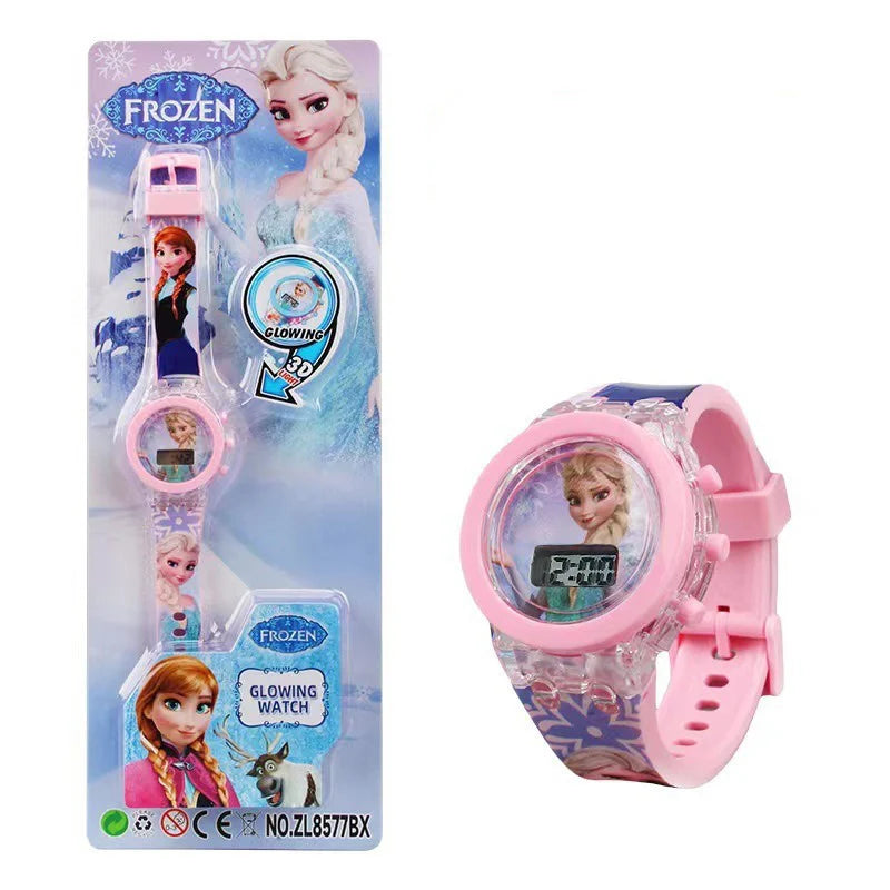 Flash Frozen Mickey Kids Watch - Cartoon Digital Wristwatch for Girls and Boys School Gifts