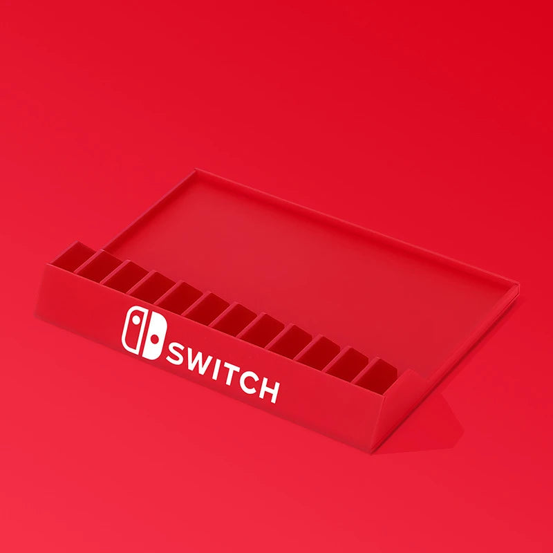 Nintendo Switch OLED Game Disc Storage Stand — Desktop Cassette Rack & Game Card Holder for NS Accessories