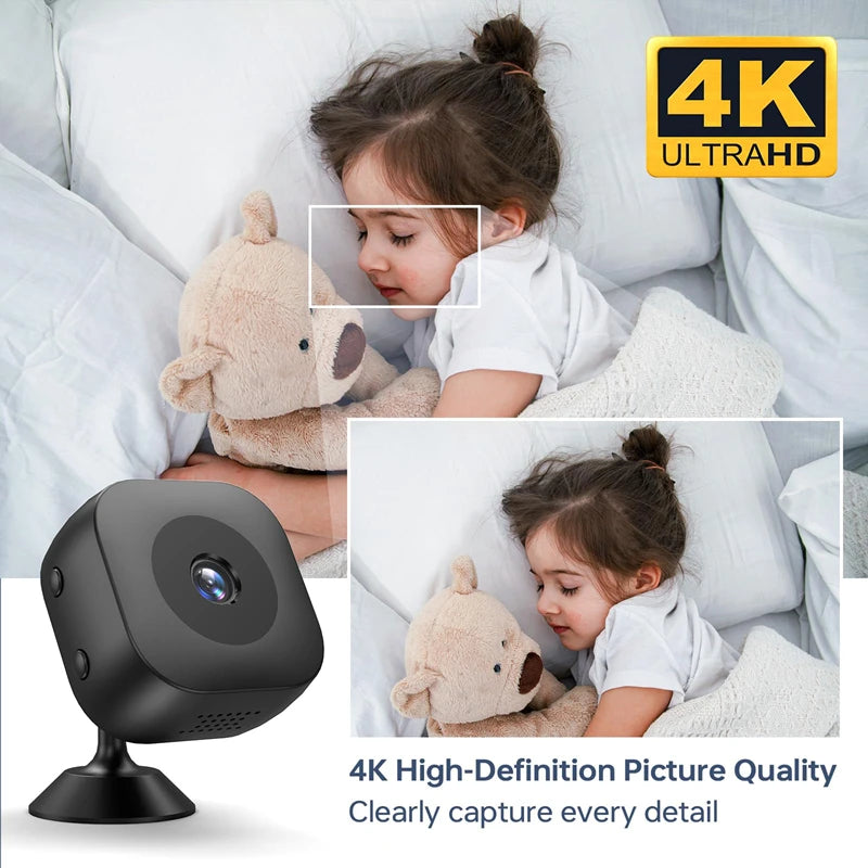 Xiaomi Mini 4K HD WiFi Camera – Wireless Security Monitor for Smart Home, Remote Video Surveillance Camcorder