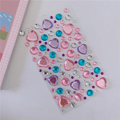 Glitter Face Rhinestone Stickers - Kids Eye & Face Diamond Jewels for Festival Makeup, Parties & Creative Looks